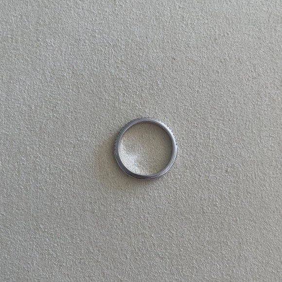 Diamond band 14k White Gold - Picture 5 of 6